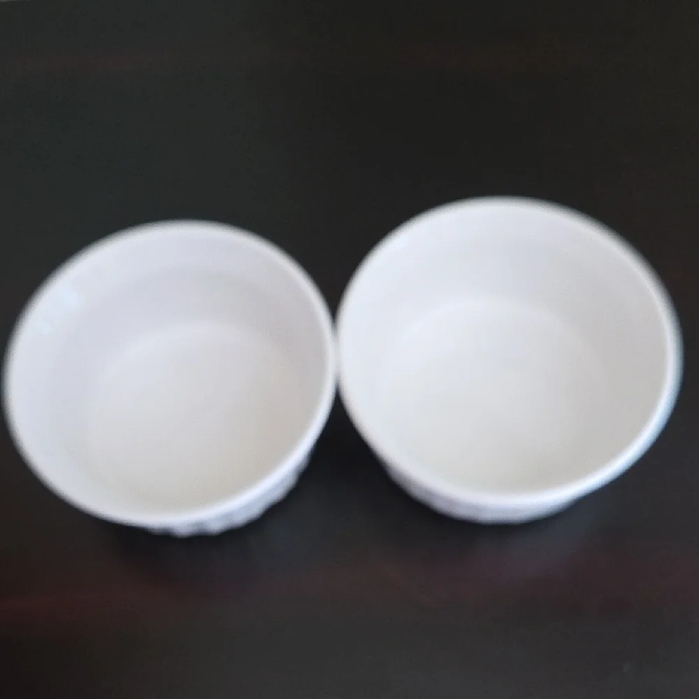 CorningWare French White 7oz Stoneware Ramekins Set of 2